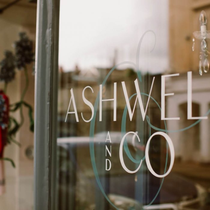 Window display at Ashwell & Co shop in Bristol