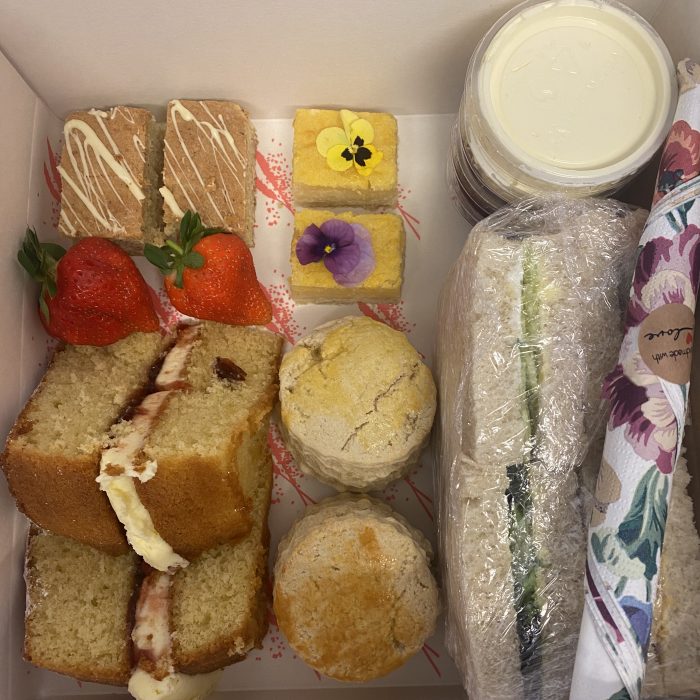 Take away afternoon tea including sandwiches, cakes and scones by Ashwell & Co