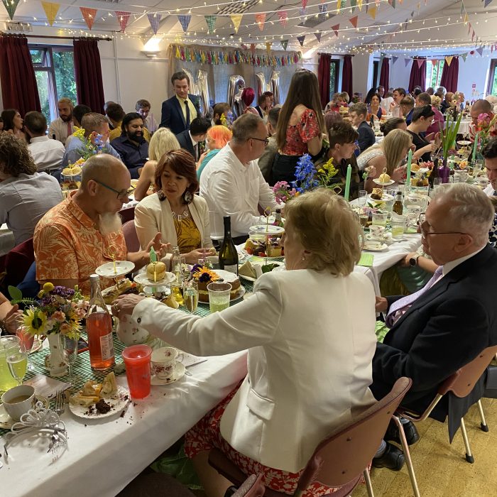 Afternoon tea at a Laura and Stefan's wedding in Iron Acton