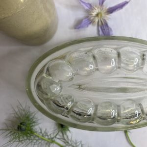 1950s/1960s Heavy Glass Jelly Mould