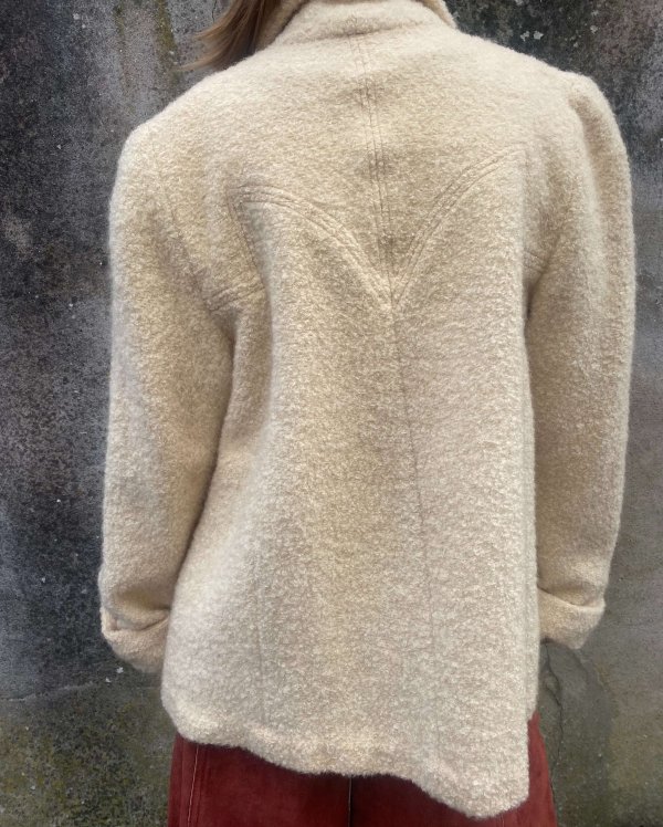 Luxurious 1950s Cream Fortsmann Swing Coat - Image 3