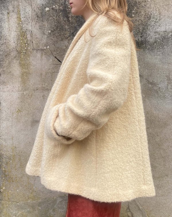 Luxurious 1950s Cream Fortsmann Swing Coat - Image 2