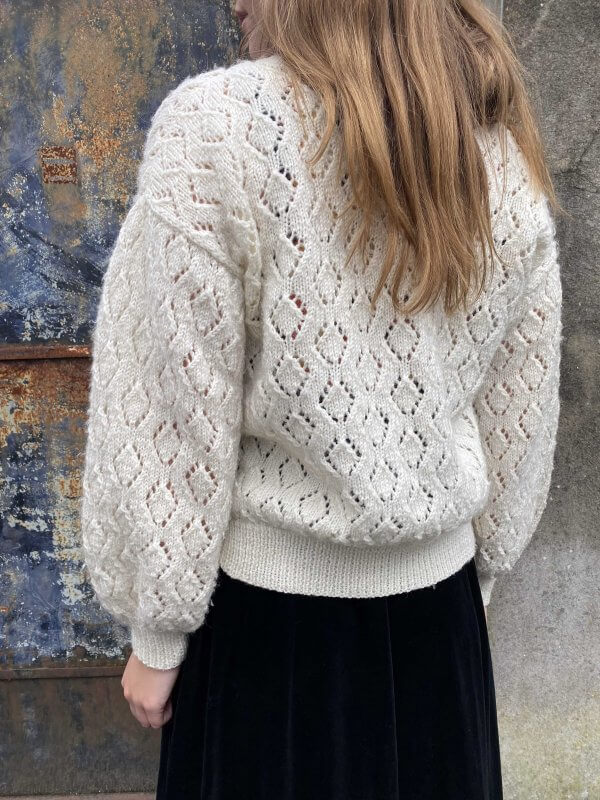 Chic 1970s Cream Hand-knit Cardigan - Image 3