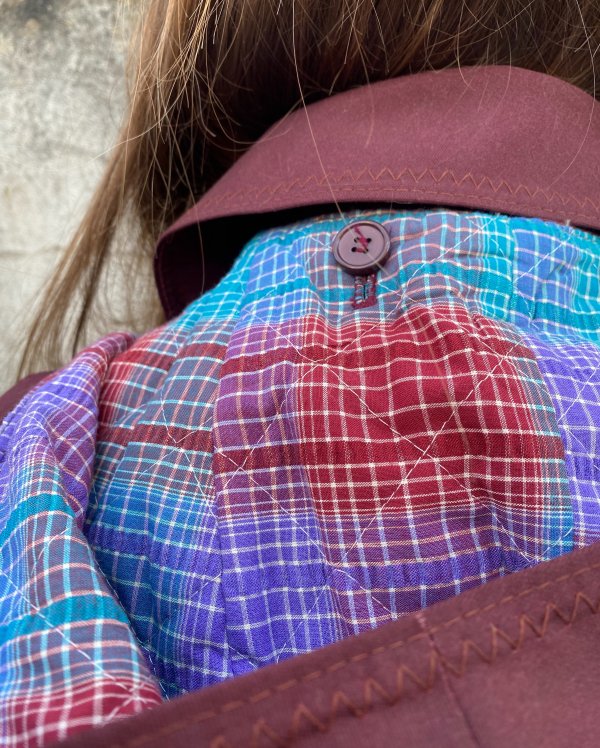 Vibrant Burgundy Margit Bradt Cape - Image 6