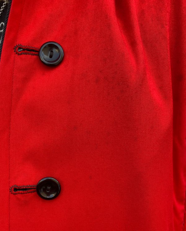 Sophisticated Reversible 1960s Navy and Red Cape - Image 4