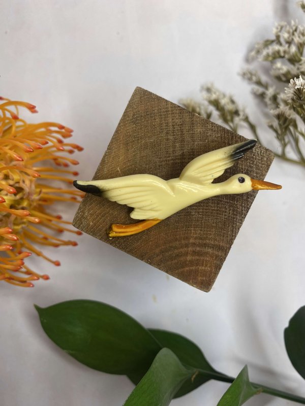 FRENCH FLYING DUCK BROOCH