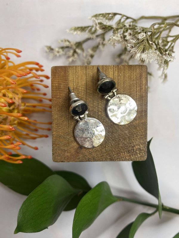 BLACK and SILVER EARRINGS